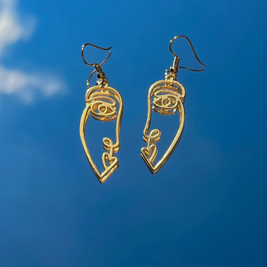 Paris-gold earrings